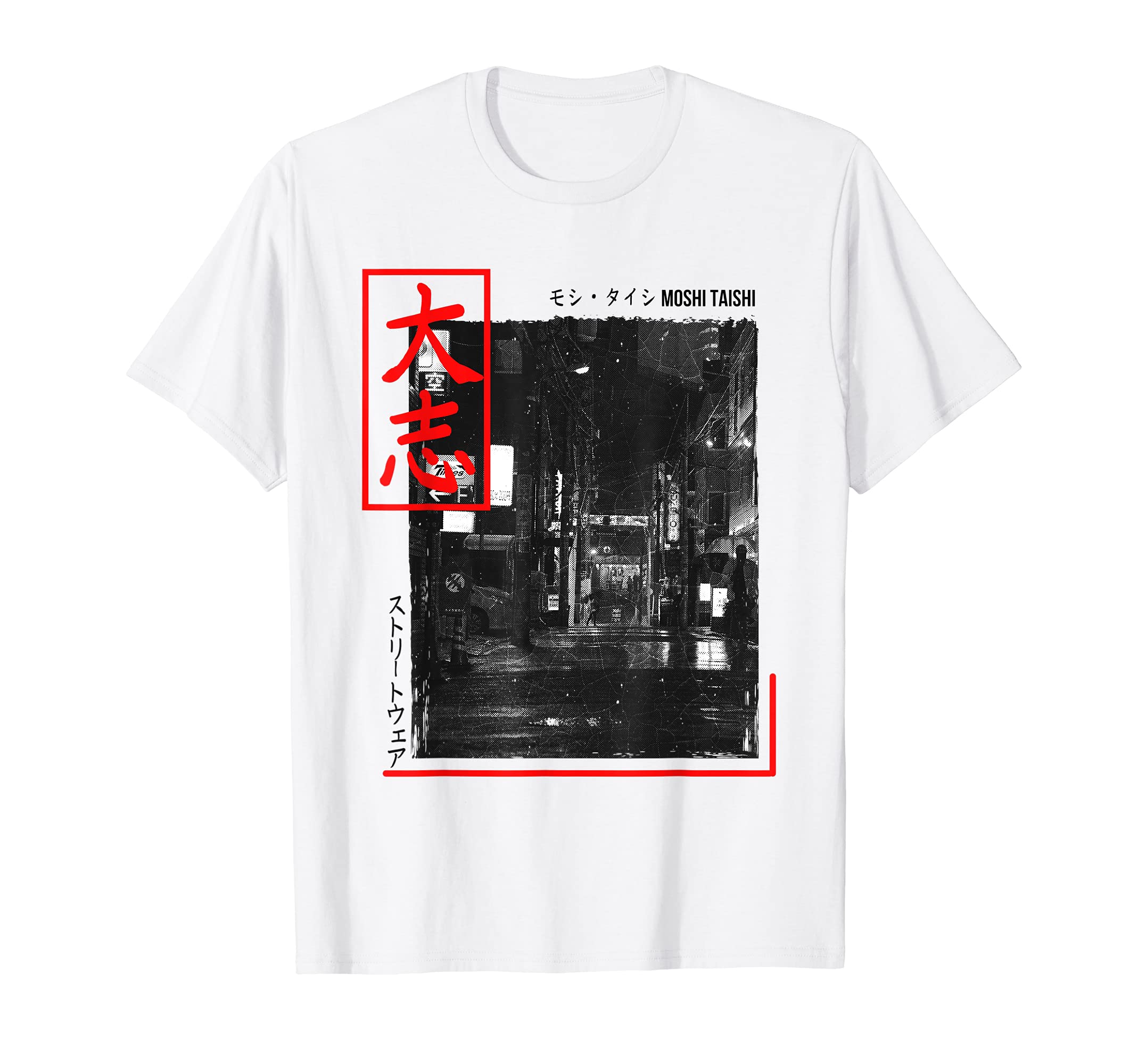 Moshi TaishiRetro Lofi Tokyo Japanese Streetwear Aesthetic Graphic T-ShirtOEKO-TEX STANDARD 100