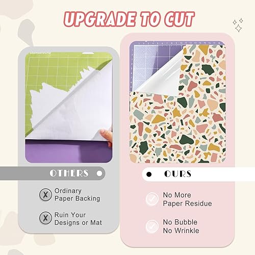 Miniatura 39 de Tintnut Vinilo permanente tono de piel, 18 hojas de 12 x 10 pulgadas, vinilo adhesivo permanente para máquina de cortar, autoadhesivo marrón