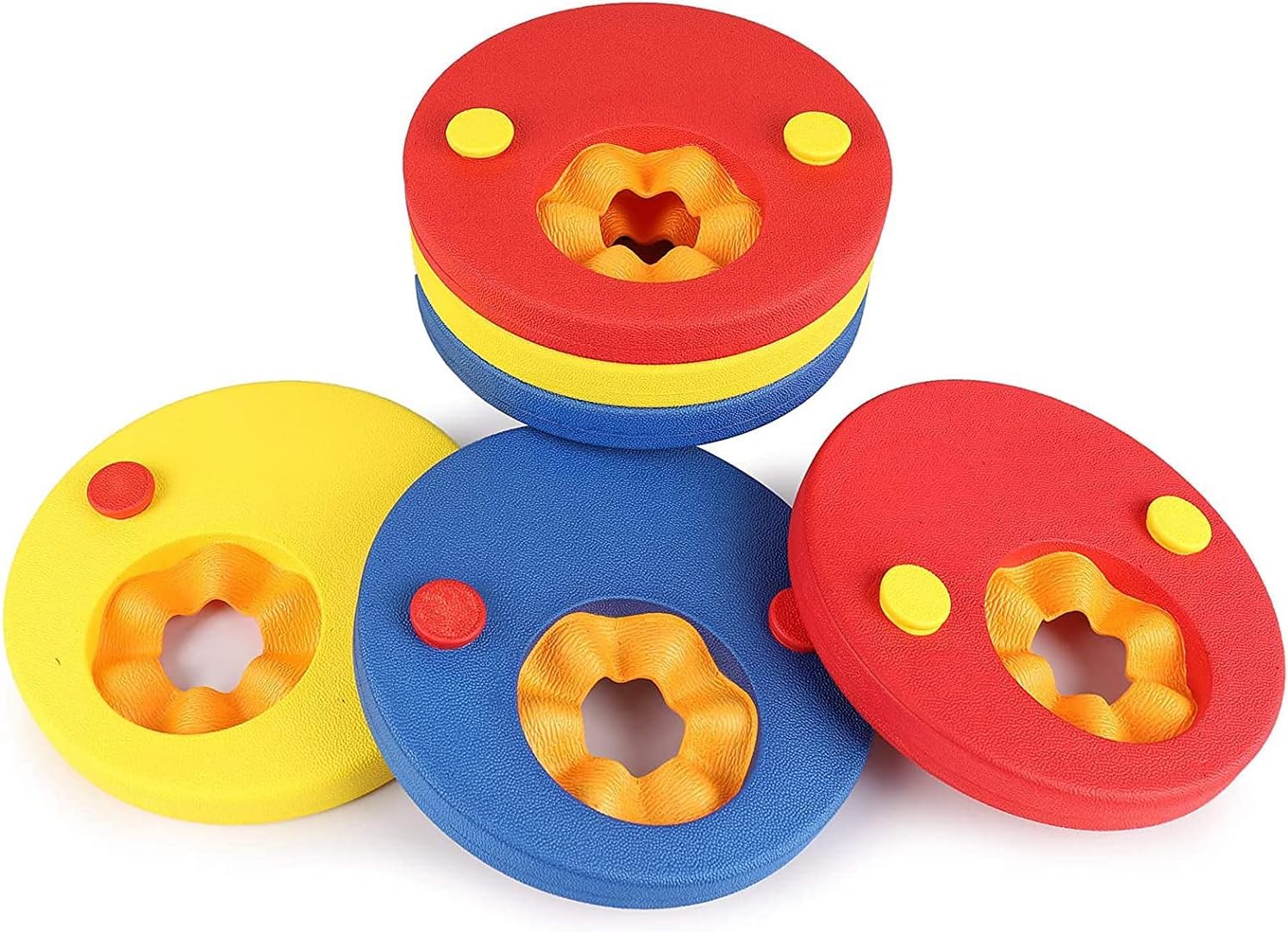 Lightweight and Comfortable Foam, Float Discs Arm Bands for Swimming - 2-6 Years, Float Discs Swimming Band, Pool Set for Kids (6 pcs/Set)