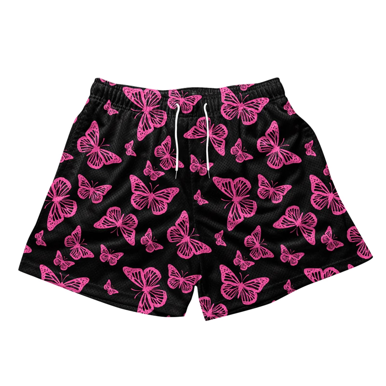 LEEYUSEN Mens Graphic Shorts Basketball Drawstring Casual Workout Athletic Summer Running Shorts