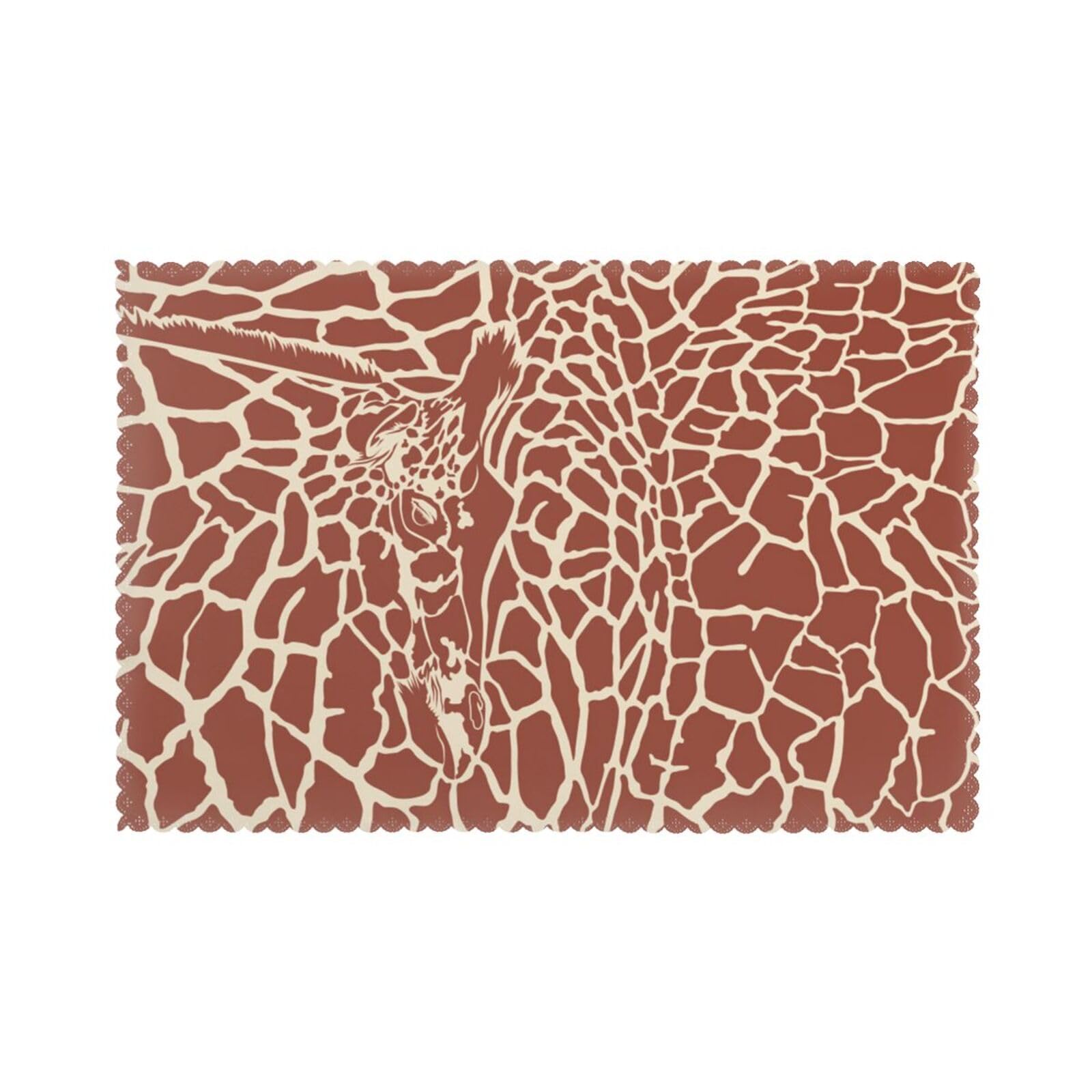 Sets de table motif girafe pour sublimer vos repas de famille au quotidien