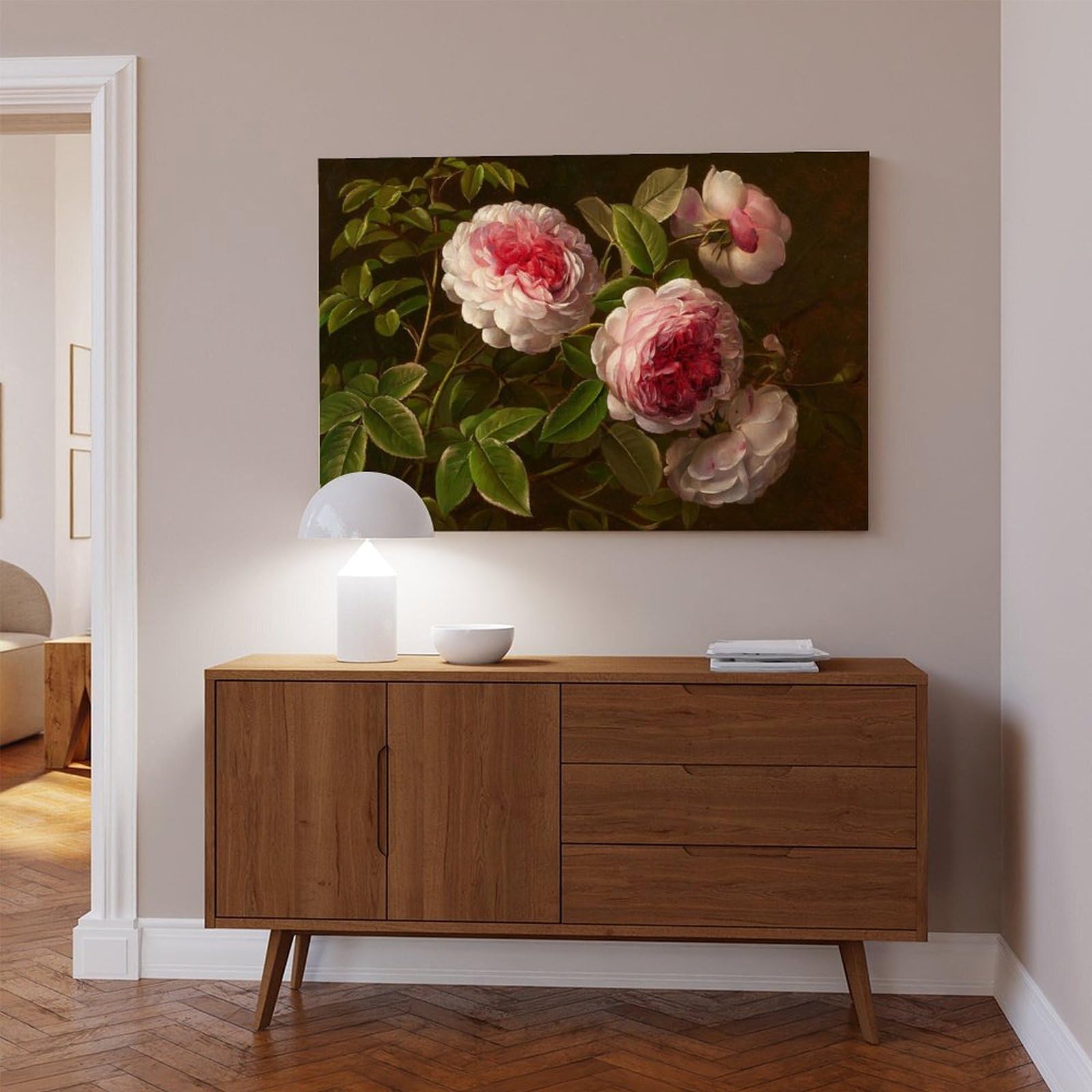 Rosafarbene - Poster su tela, decorazione per ufficio, idea regalo
