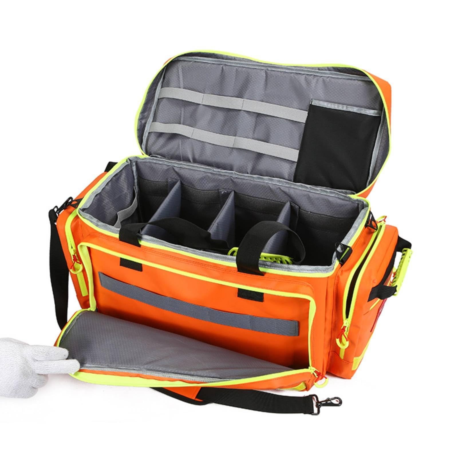 Accident-Notfalltasche tragbar Accident Notfalltasche viele Außenfächer wasserfeste Erste-Hilfe-Tasche für Outdoor, Array, Rot