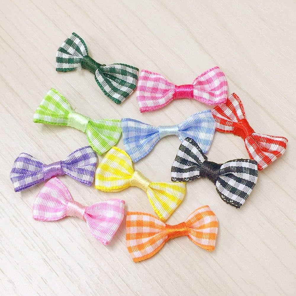 ギンガムチェックリボン　エメラルドグリーン　10巻き ギンガムチェックリボンエメラルドグリーン10巻き