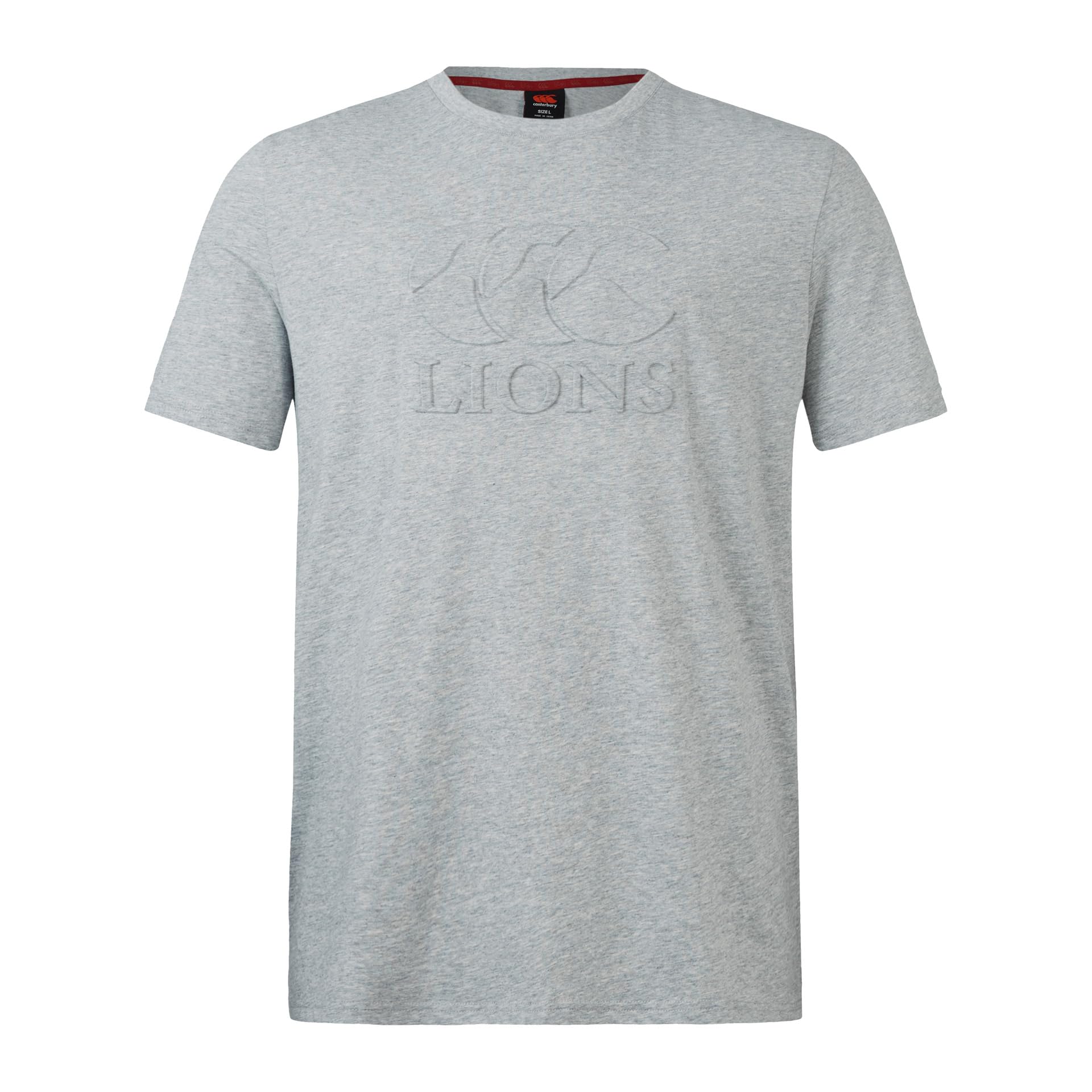 Canterbury Adult Unisex British & Irish Lions Canterbury Monument Tee | Soft Cotton Blend T-Shirt | Official British & Irish Lions Licensed Product Non-Technical T-Shirt, Classic Marl, 4XL