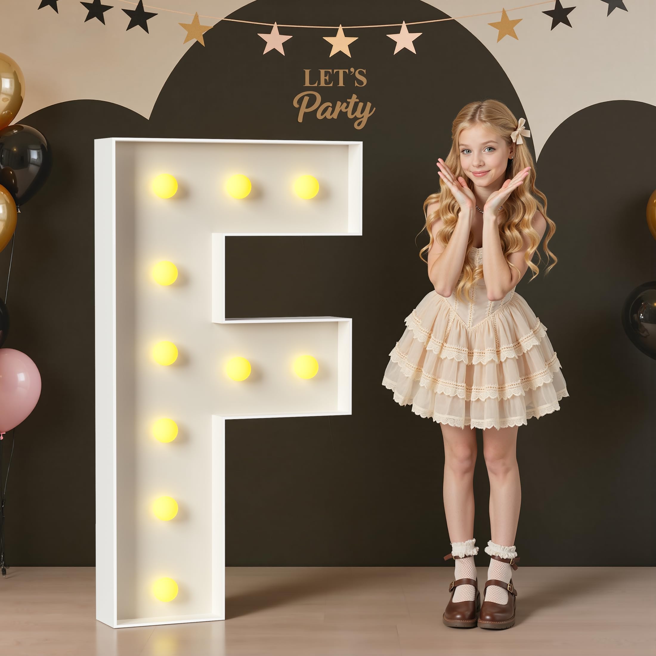 Photo 1 of Mixifox 4FT Marquee Letter F Light