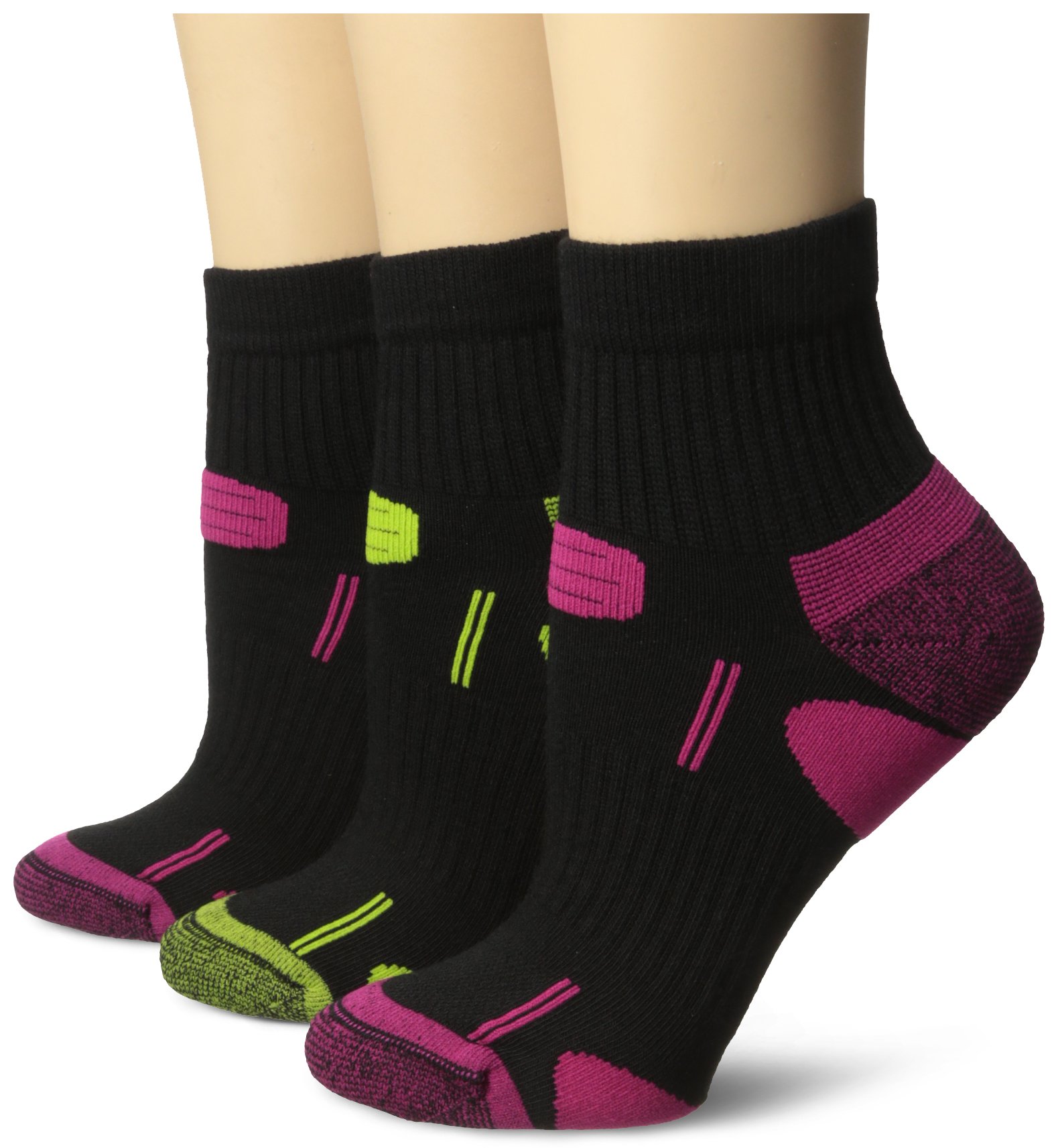 Dr. Scholl's Women's 3 Pack Health Strides Tri-Zone Ankle Socks