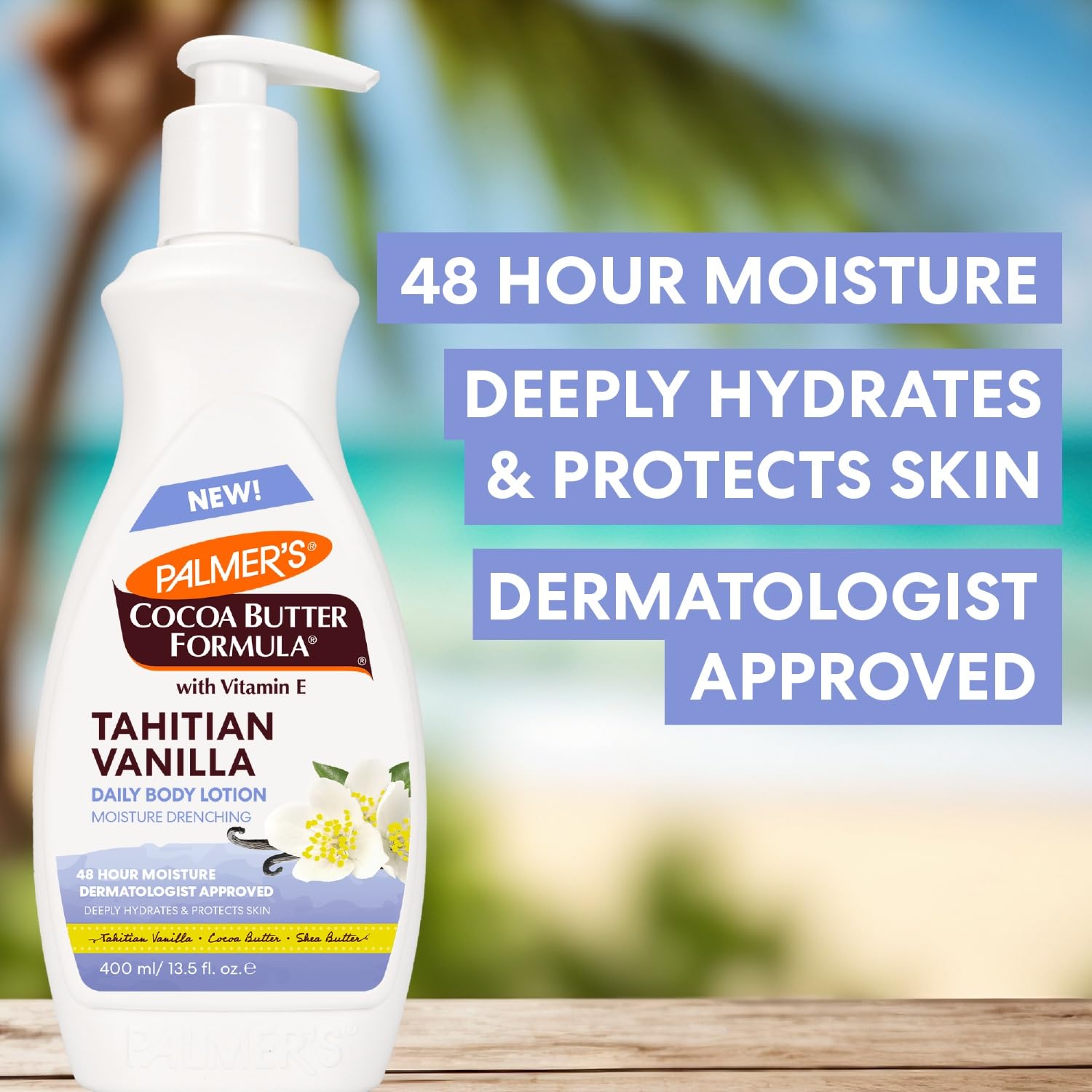Palmer's Cocoa Butter Formula Glow & Hydrate Bundle, Tahitian Vanilla Body Lotion (13.5 Oz) + Body Oil (6.5 Fl Oz), Moisture Drenching Body Care, Nourishes & Softens for Radiant, Glowing Skin