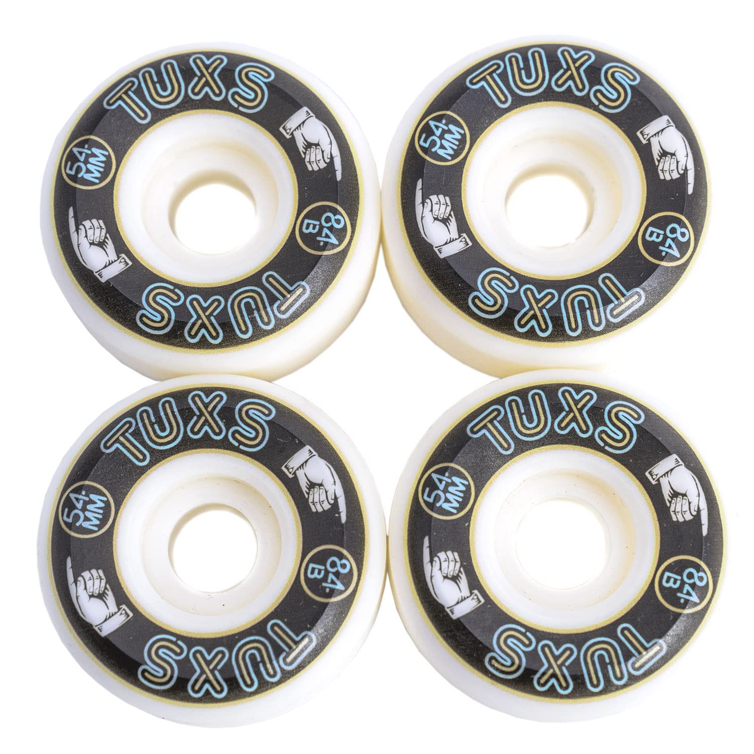 Roues de Skateboard 54MM 84B (104A) Uréthane SHR Premium Pro Side Cut Skateboard Skate Super Dur