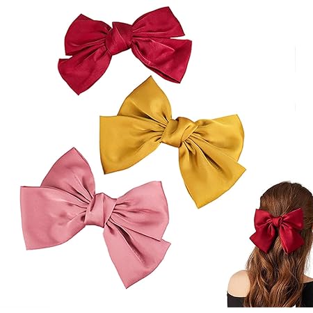 Gobesty Grosse Haarschleifen Clip 6 Stuck Haarklammern Mit Schleifen Haarspangen Zubehor Bowknot Haarspangen Grosse Haarschmuck Schleife Fur Damen Lady Kinder Amazon De Beauty