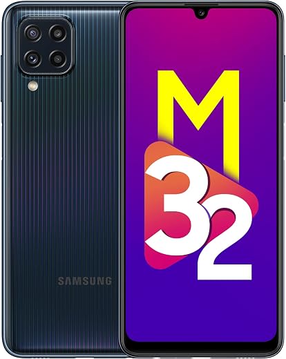Samsung Galaxy M32 (Black, 6GB RAM, 128GB | FHD+ sAMOLED 90Hz Display | 6000mAh Battery | 64MP Quad Camera
