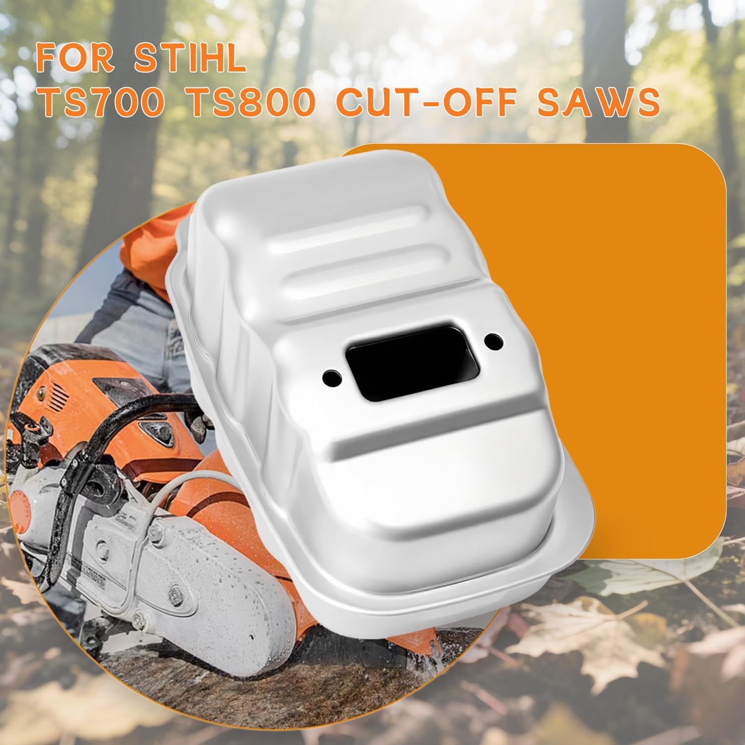 TS800 Muffler Assembly For Stihl TS700 TS800 Cut-Off Saws – OEM Replacement 4224-140-0606 4224 140 0606