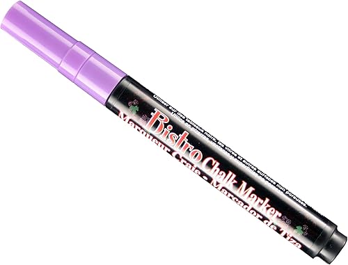 Uchida of America 482-C-8 - Marcadores de tiza bistró con punta extrafina, color violeta