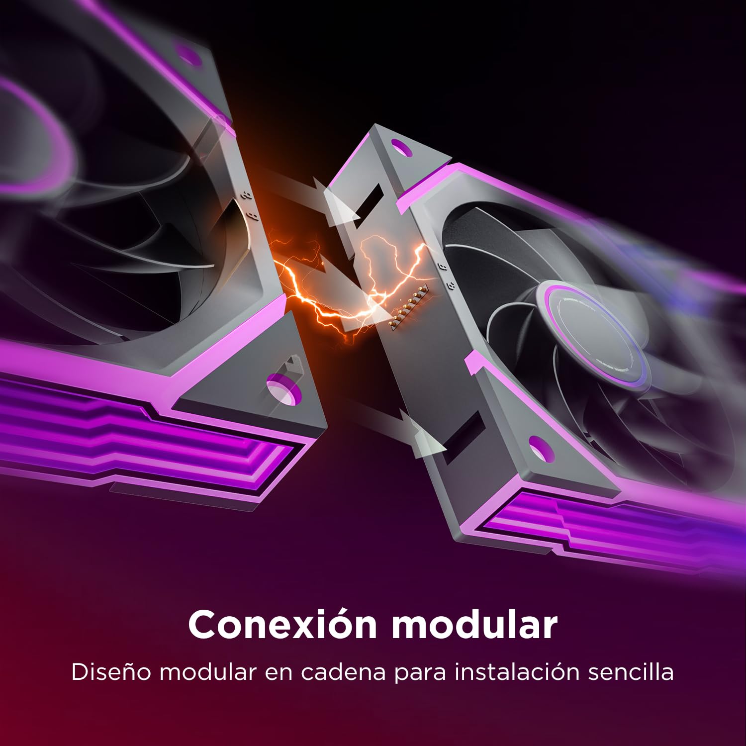 AsiaHorse NyotaUltra ARGB - Ventilador para PC de 120 mm, 3 piezas, RGB Daisy Chain PC Ventilador [Infinity Mirror] [HDB] 58.5 CFM/2000 RPM/2.07MMH2O 4 Pin PWM y 5V 3Pin ARGB para Asus Aura MSI
