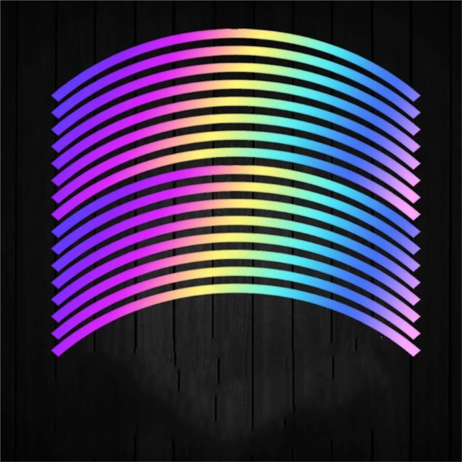 Decorative Stickers Motorcycle Sticker 17 Inches 18 Wheel Hub Rim Decal Tyre Reflective Strips Universal for Kawasaki for Suzuki
