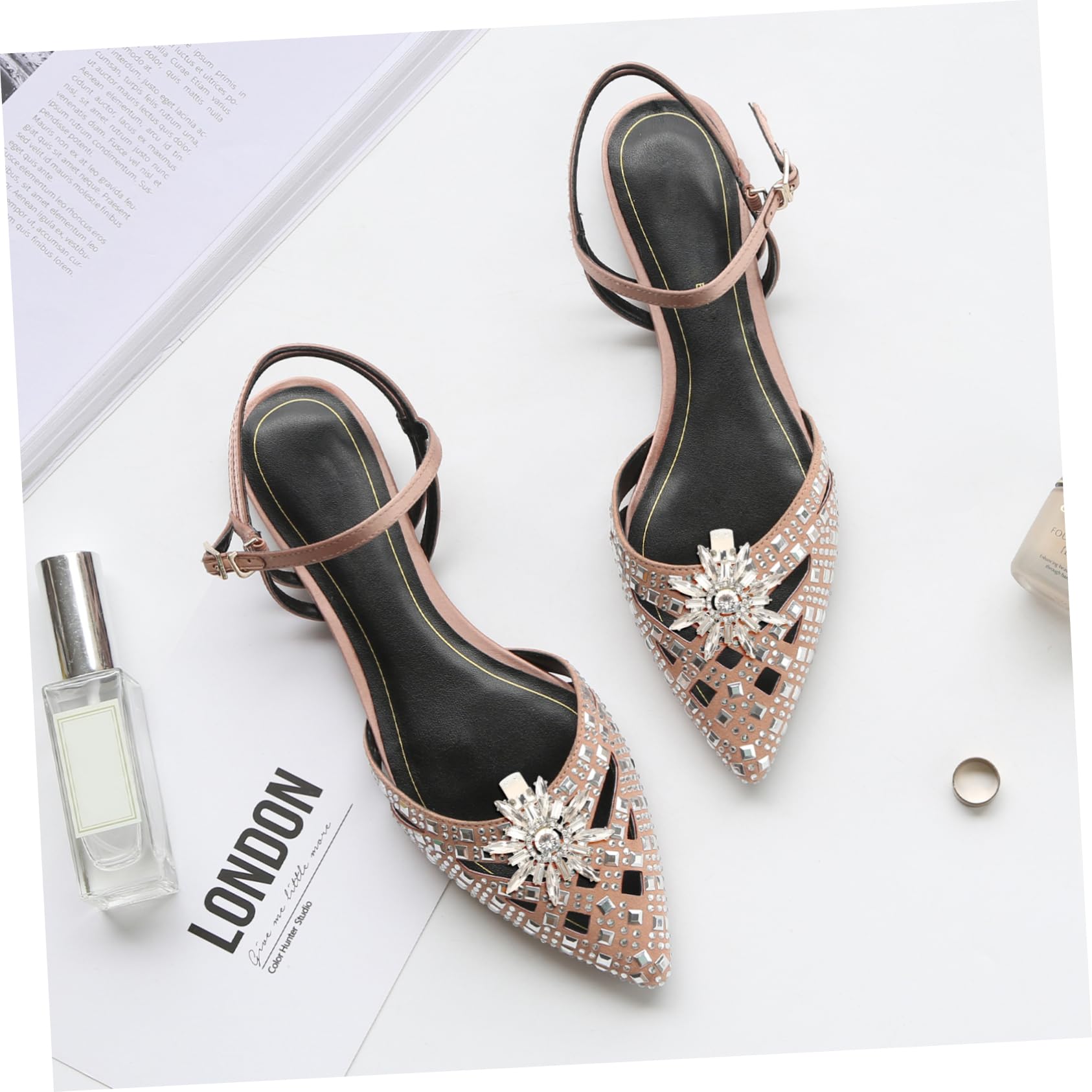 PACKOVE Fermaglio Per Scarpe Fibbie Fermascarpe Fermagli Per Gioielli Ciondoli Per Fibbia Per Da Sposa Con Strass Gioielli Con Fibbia Per Lega