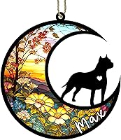 Vista 95 de Memorial personalizado para perro, adorno de Navidad de perro pastor alemán con nombre, razas personalizadas, atrapasador de luz para pérdida