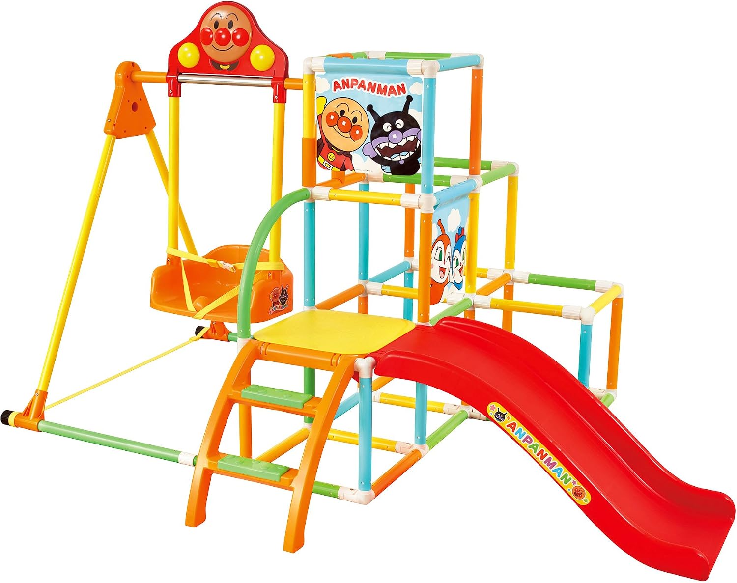アンパンマン うちの子天才 カンタン折りたたみブランコパークdx 屋内遊具 おもちゃ Amazon