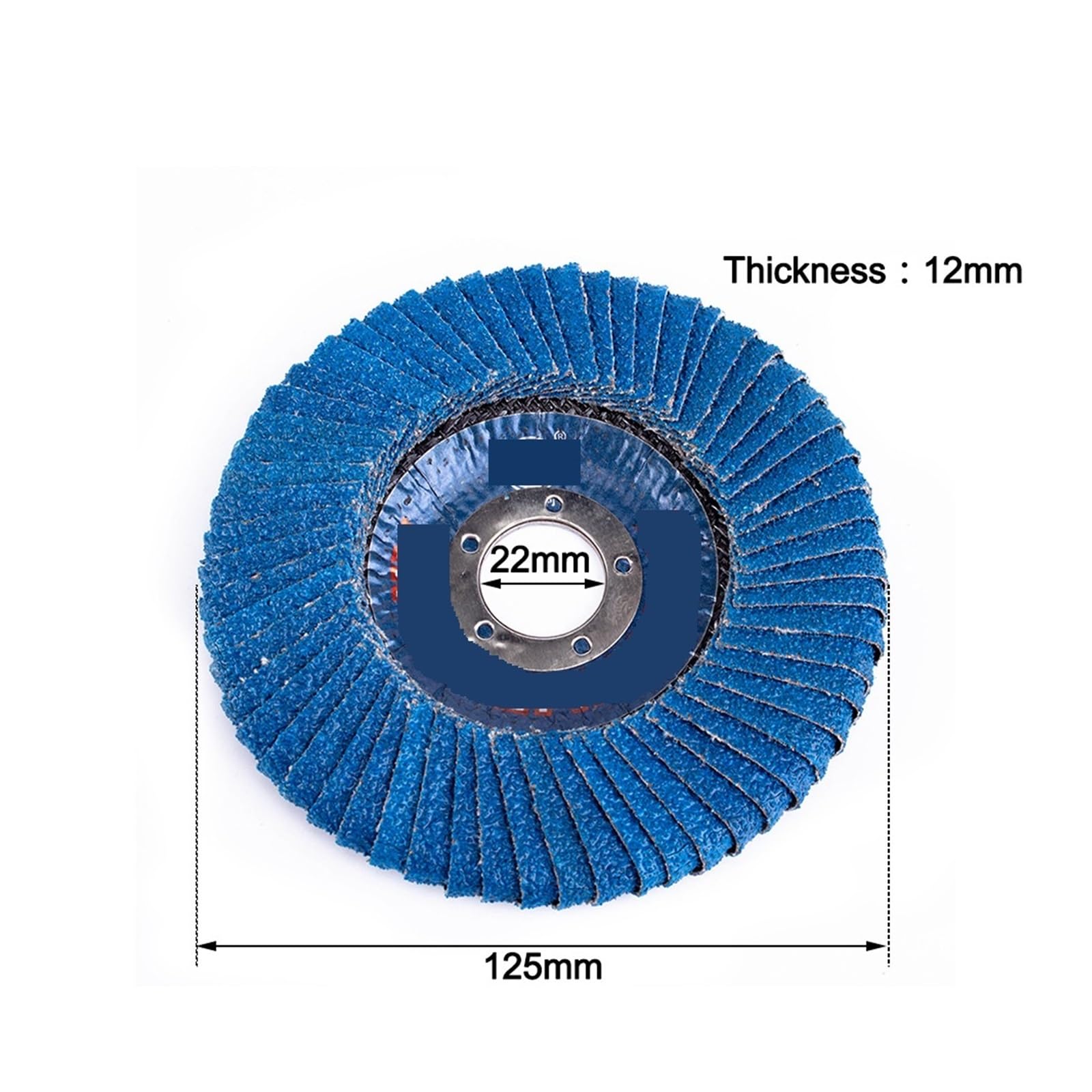 Tarcza wachlarzowa, 10 sztuk, 125 mm, szlifierka kątowa, tarcza szlifierska, metalowa tarcza polerska