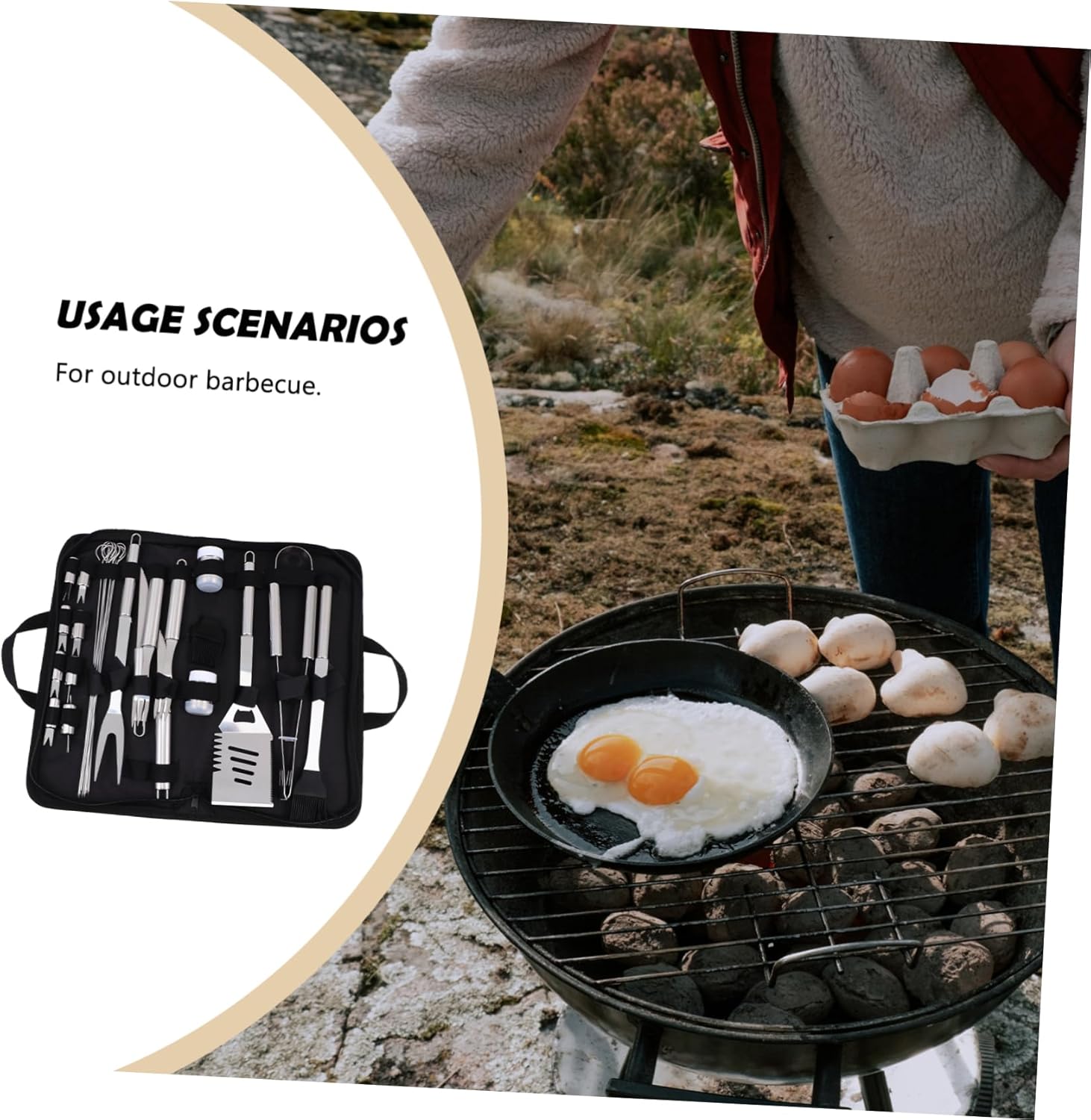 Stainless Steel BBQ Tools Grill Tool BBQ Utensils Grill Accessories Outdoor