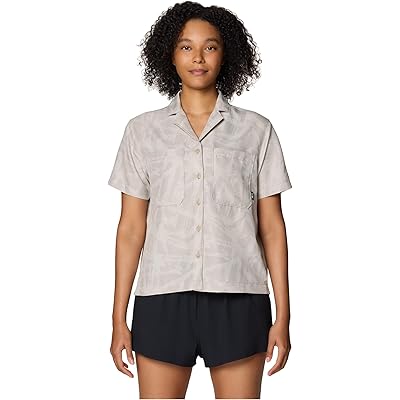 Mountain Hardwear Sun Drift Cooling Short Sleeve Shirt city fog brushstrokes print