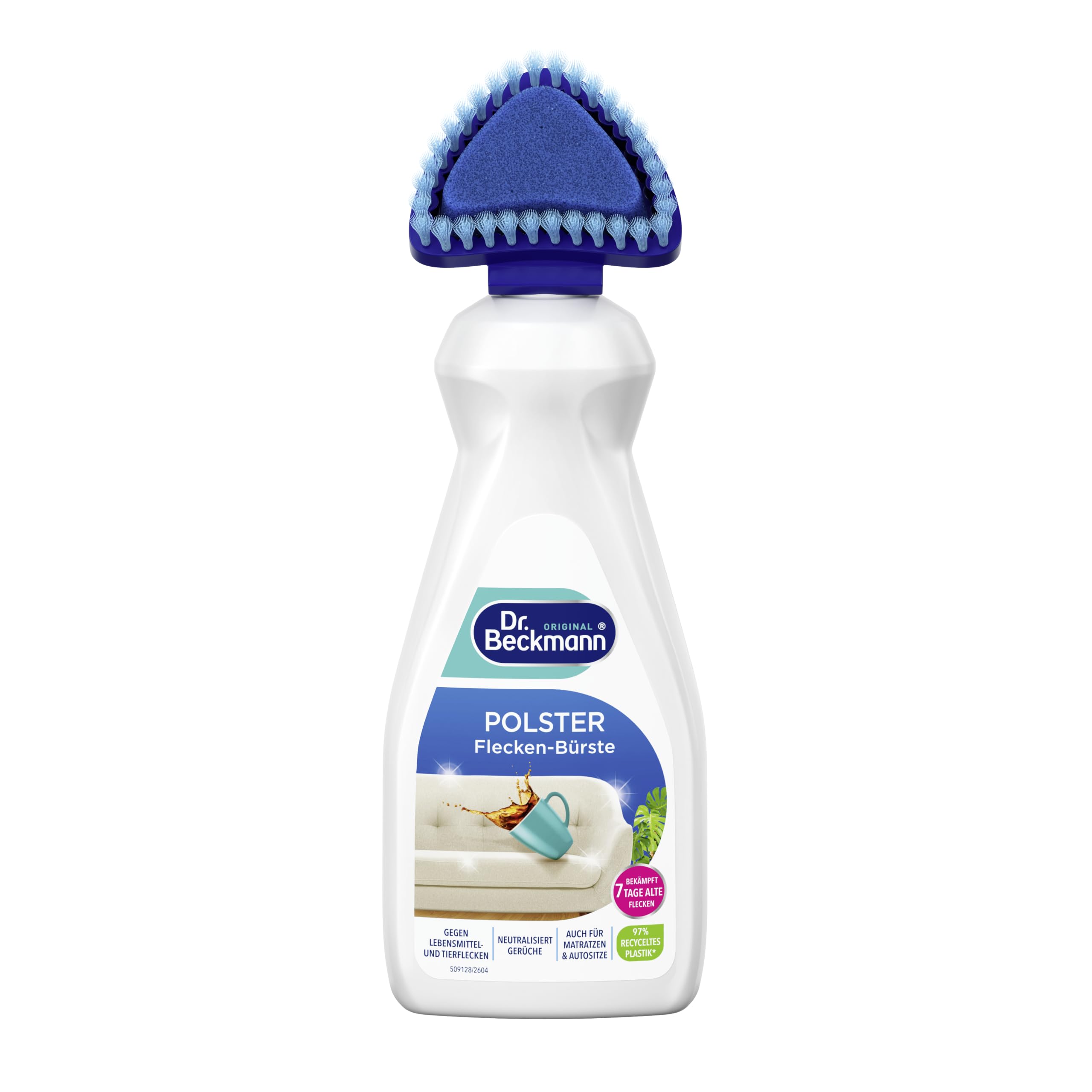Dr. Beckmann Polster-Fleckenbürste inkl. Bürsten-Aufsatz | 400 ml