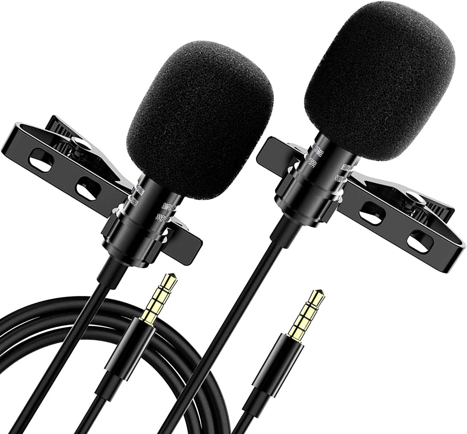 Professional Lavalier Lapel Microphone, Lapel Mic Clipon