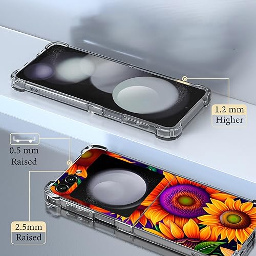 Miniatura 76 de Funda para Galaxy Z Flip 5, bonita funda protectora contra caídas de gato blanco y naranja, a prueba de golpes, carcasa protectora de cuerpo Lindo