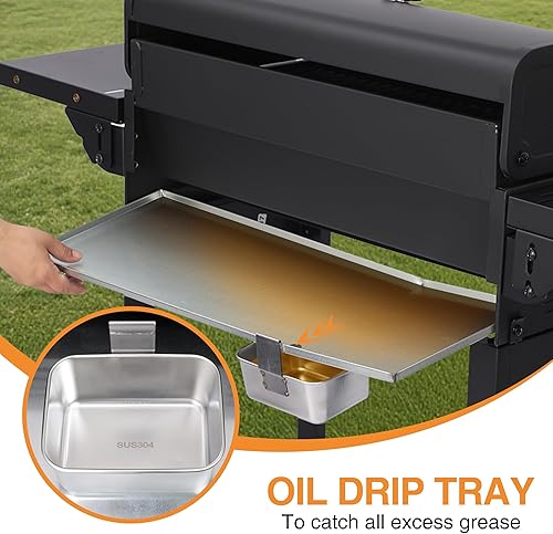 Miniatura 4 de Parrillas de gas de 4 quemadores, parrilla de gas propano para cocinar al aire libre, parrilla de barbacoa portátil con rejilla de hierro fundido