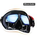 EnzoDate Rx Optical Diving Gear Kit Myopia Snorkel Set Dry Top Scuba Mask Wide Vision Anti-Fog UV400 gallery image