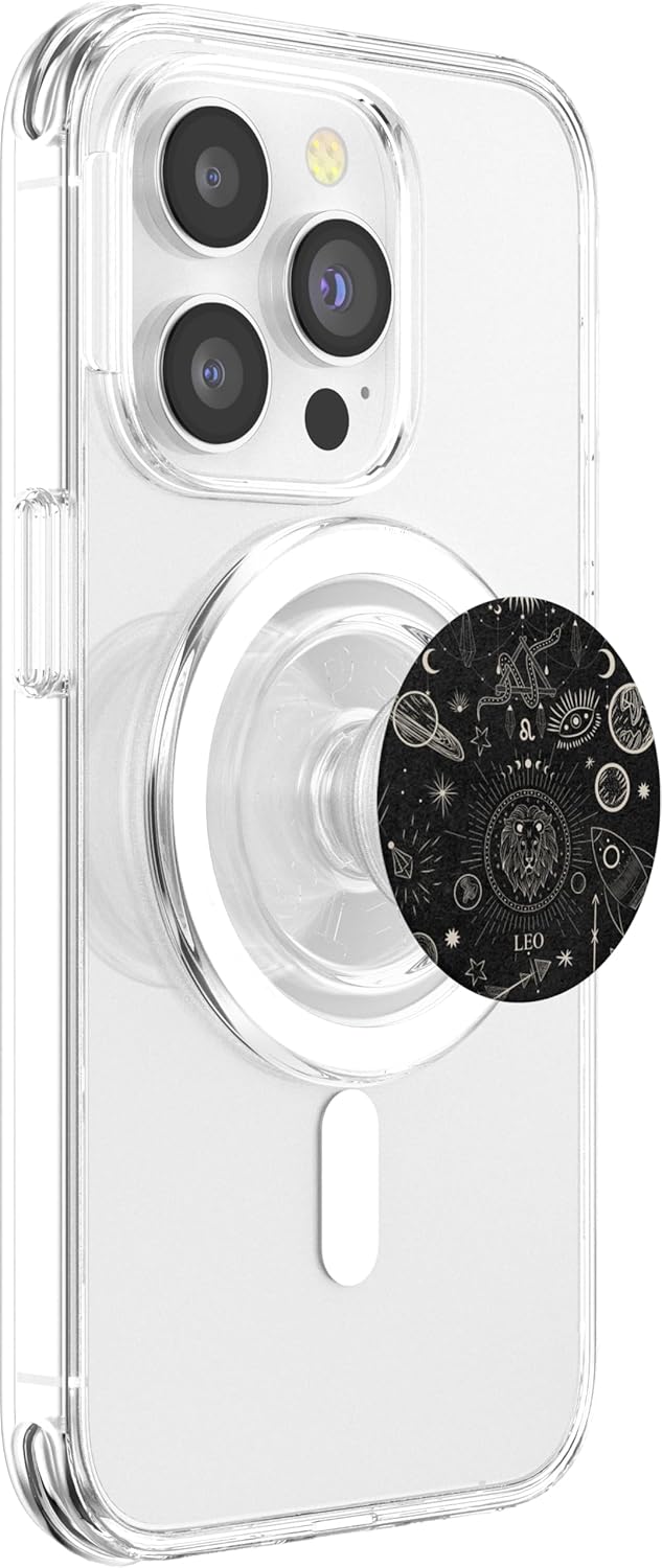 Galaxy Zodiac Sign Astrological Celestial Aesthetic Leo PopSockets PopGrip for MagSafe