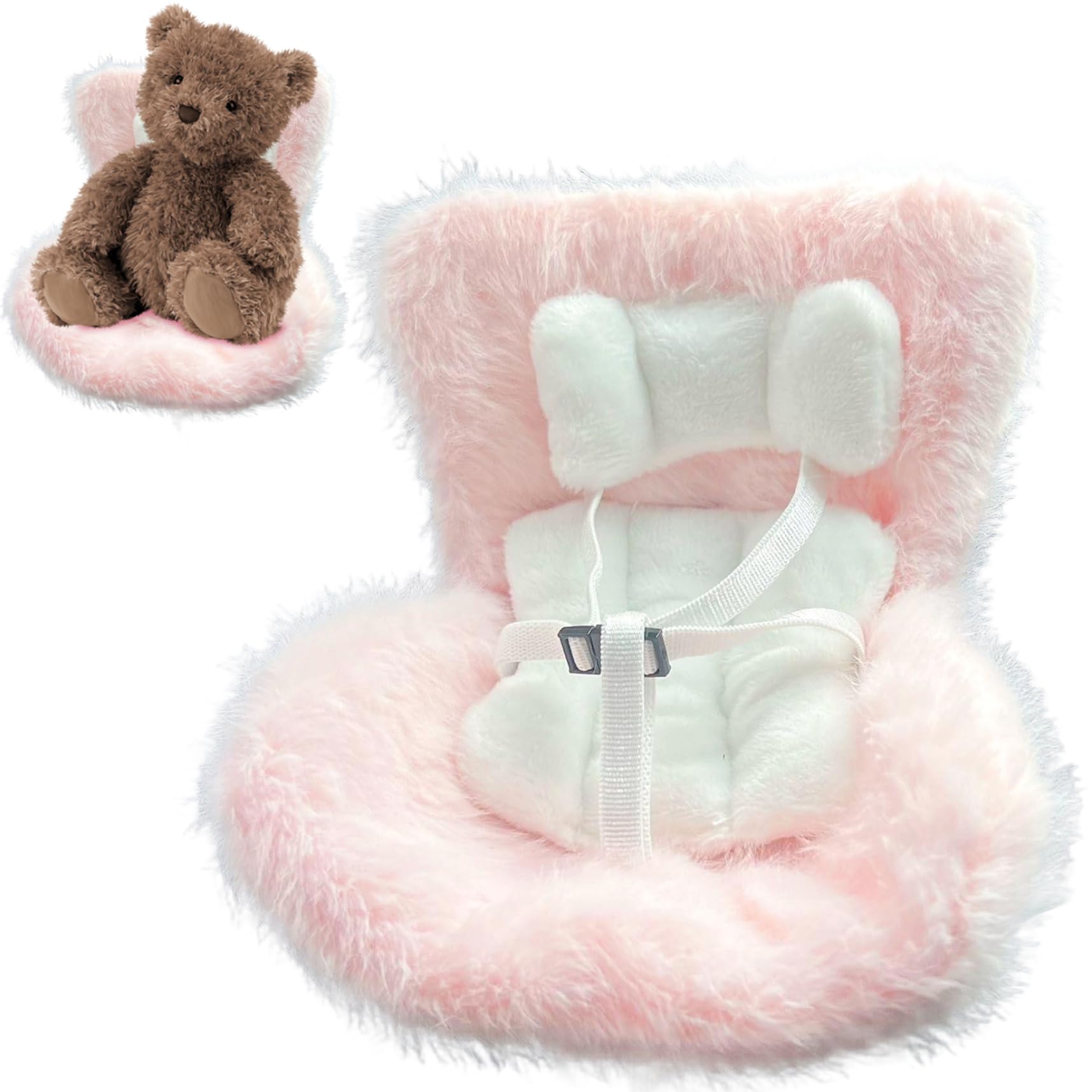 Siège Auto Pour Poupée Avec Coussin En Peluche Douce, Outil