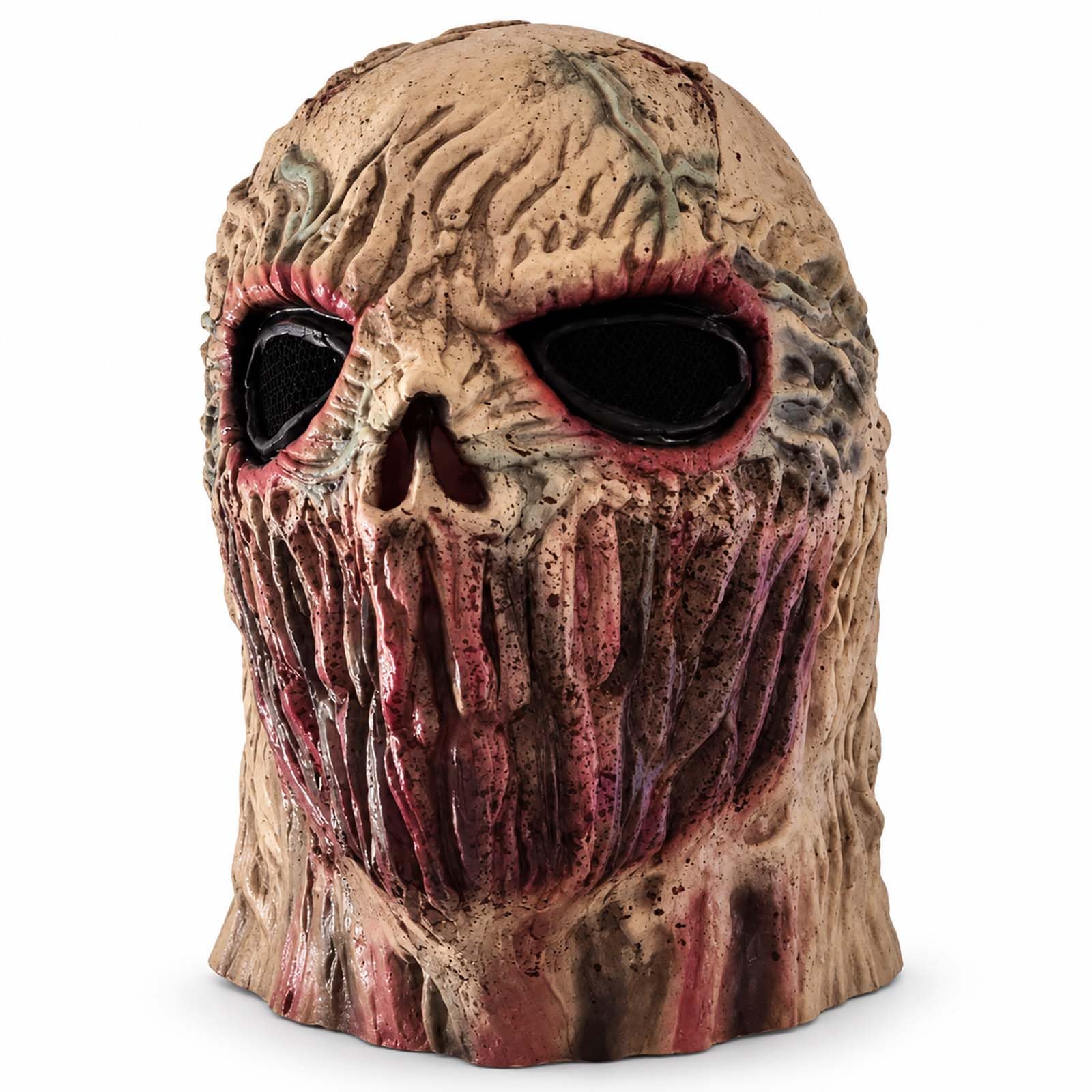 LMSAWK Zombie Old Man Horror Mask Halloween, Latex Mask for Zombie Costume, Halloween Mask for Fancy Dress Party, Carnival, Cosplay and Scary Dress Up