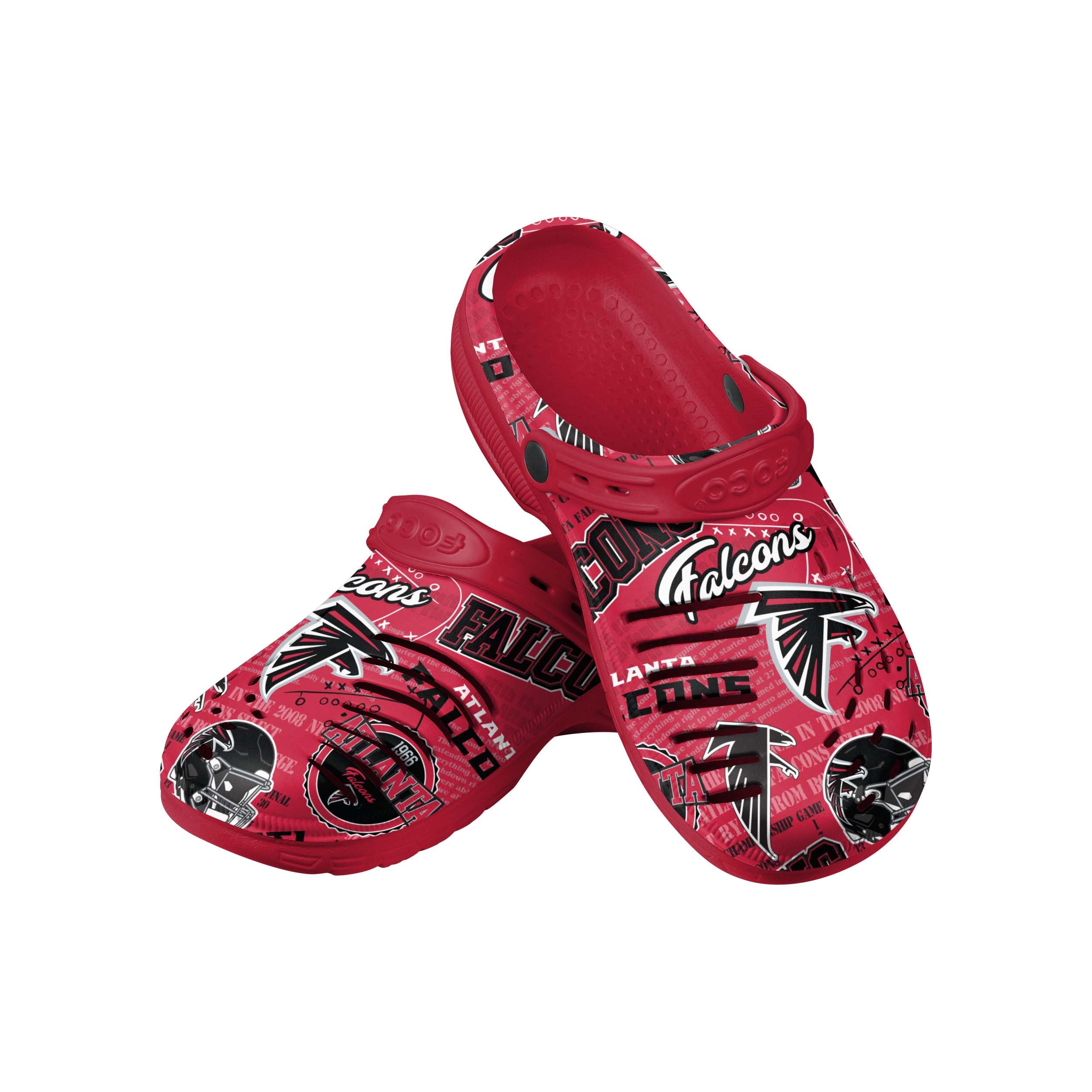 FOCO Arizona Cardinals NFL Mens Historic Print Clog with Strap