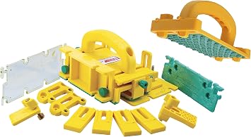 MICROJIG GRR-RIPPER GR-281+GB-1 Complete 3D Pushblock System With Grr-Rip Block Smart Pushblock, Yellow