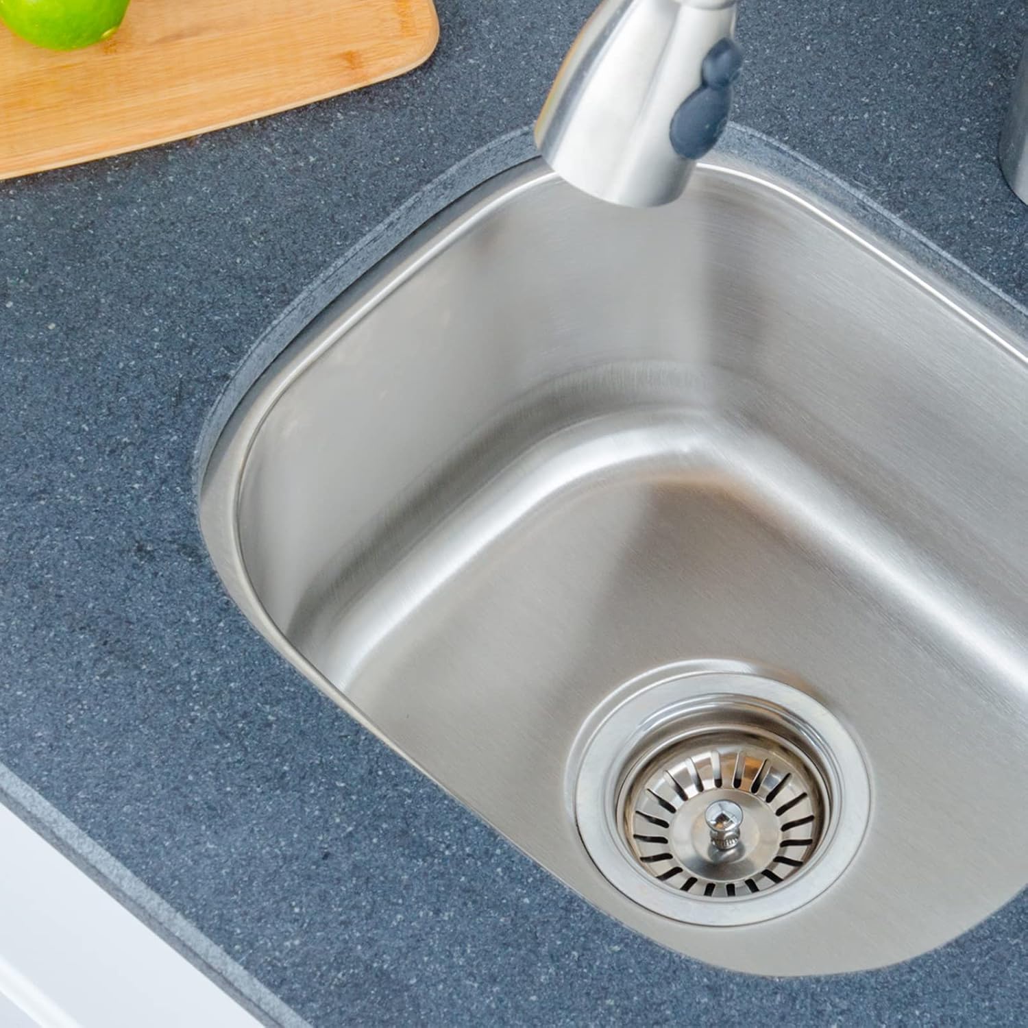 Premium 15'' Stainless Steel Undermount Single Bowl Bar Sink