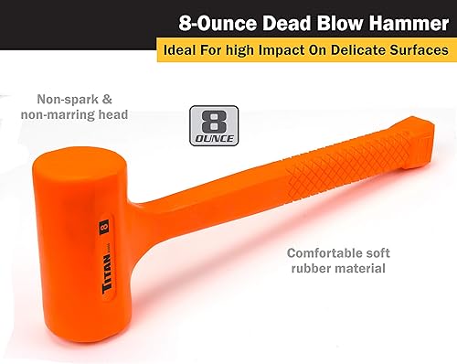 Miniatura 3 de Titan 63008 - Martillo de soplado muerto de 8 oz (12 lb)