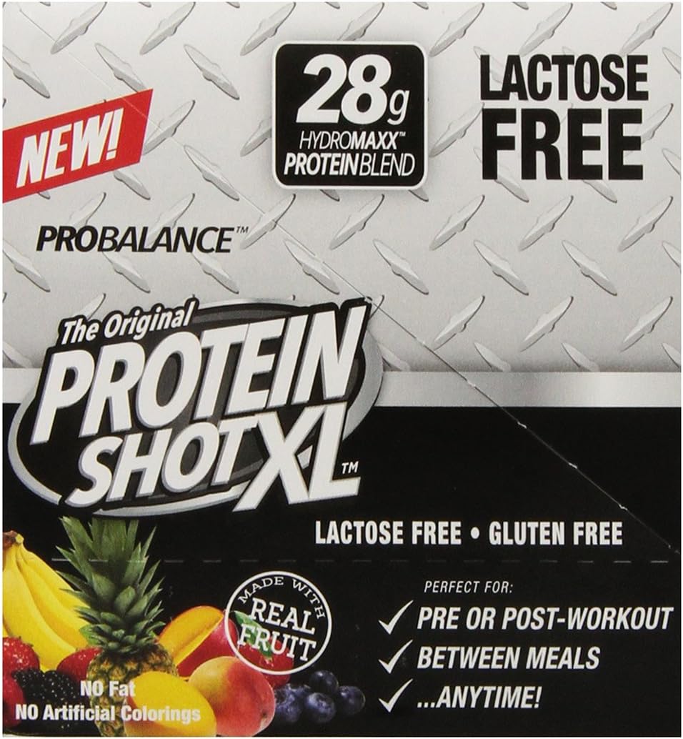 Protein To Go Smoothie Shot Nutritional Drinks, Berry Frost, 24 Count