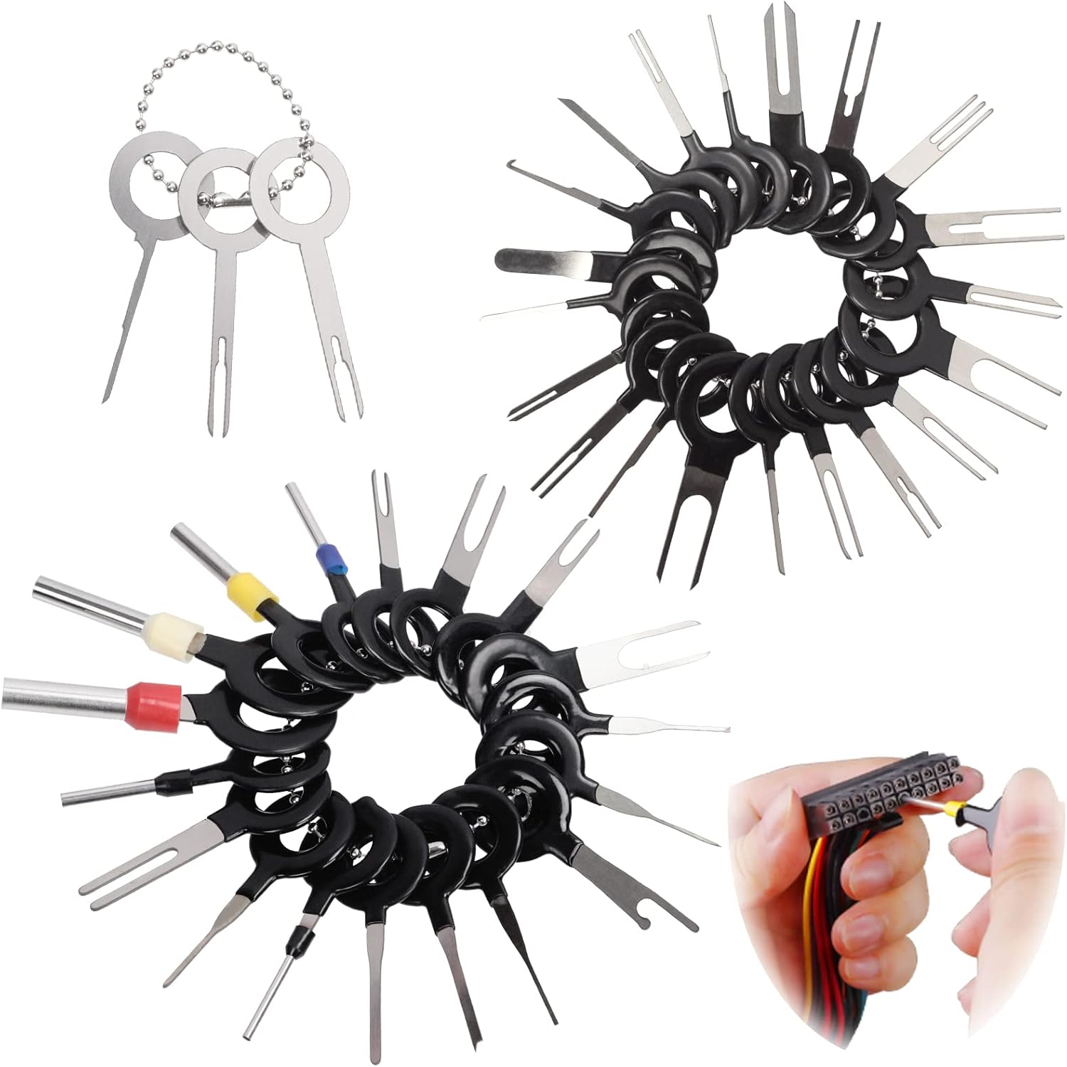 Swpeet 41Pcs Terminal Removal Tool Assortment Kit, Wire