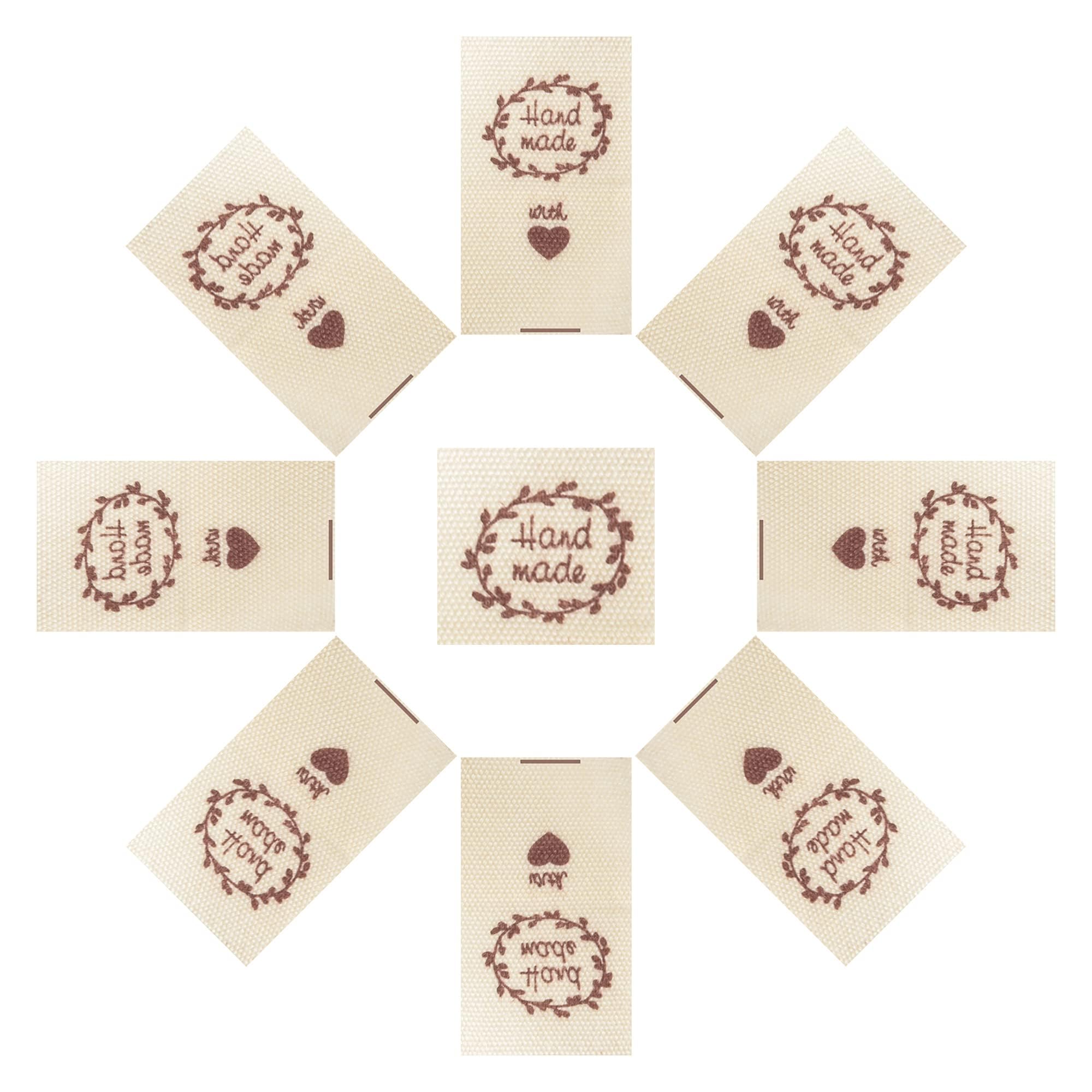 Etichette Cucito 100 Pezzi - Etichette In Tessuto Per Vestiti Fai Da Te, Bianco E Nero - Foto 6