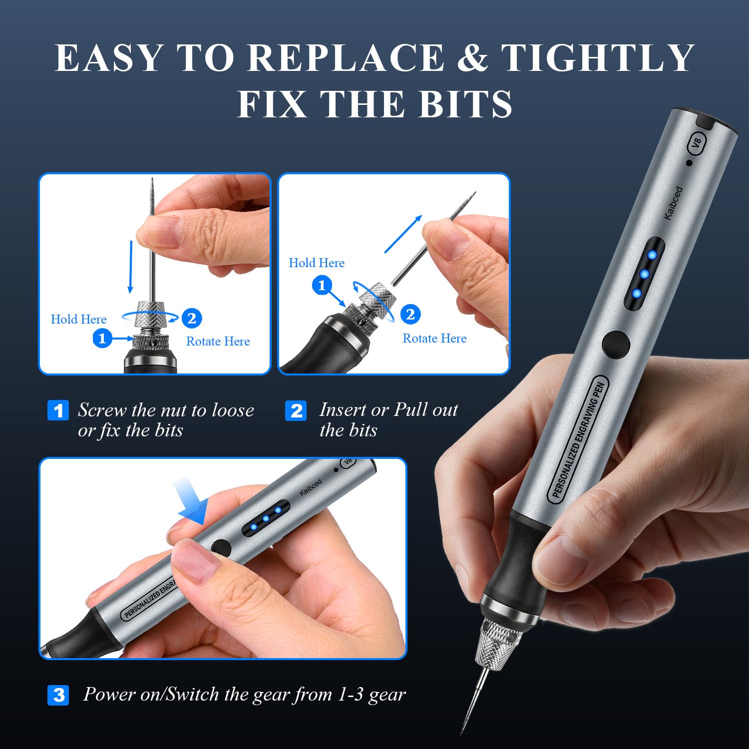 Cordless Engraving Pen - 63 Kits & Easy Crafting -2 Cordless Engraving Pen - 63 Kits & Easy Crafting -2