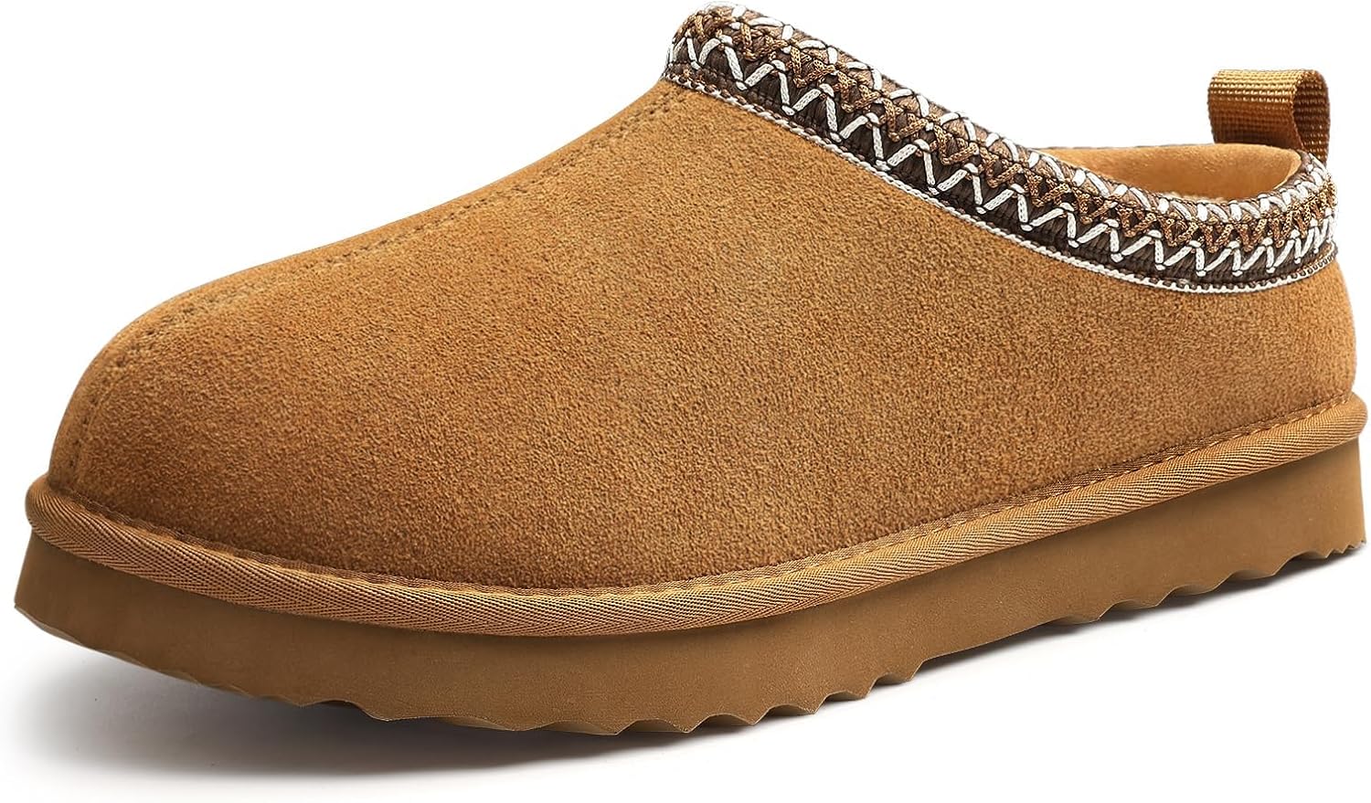 Genuine Suede Fuzzy Slippers for Women Winter Warm House Shoes Cozy Mini Boots for Indoor Outdoor - Image 2