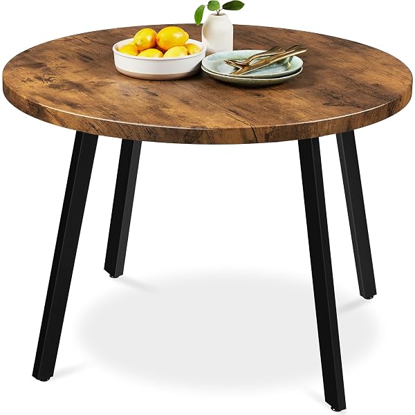 Beautiful Round Kitchen Table Ideas for Every Home 47 Mid-Century Brown Round Table