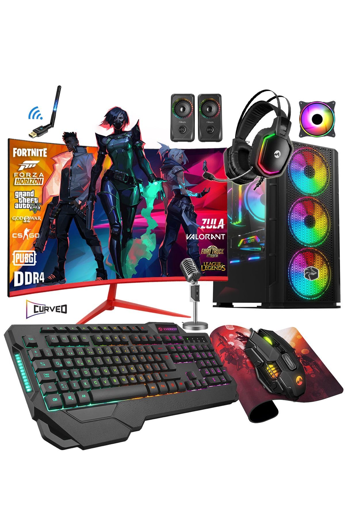【良品】ゲーミングPCフルセット Core i5 4590＆GTX1050 8G Zeiron Prime X90 Ryzen 5 5500 32Gb 1Tb M.2 Ssd Rtx3050 23.8