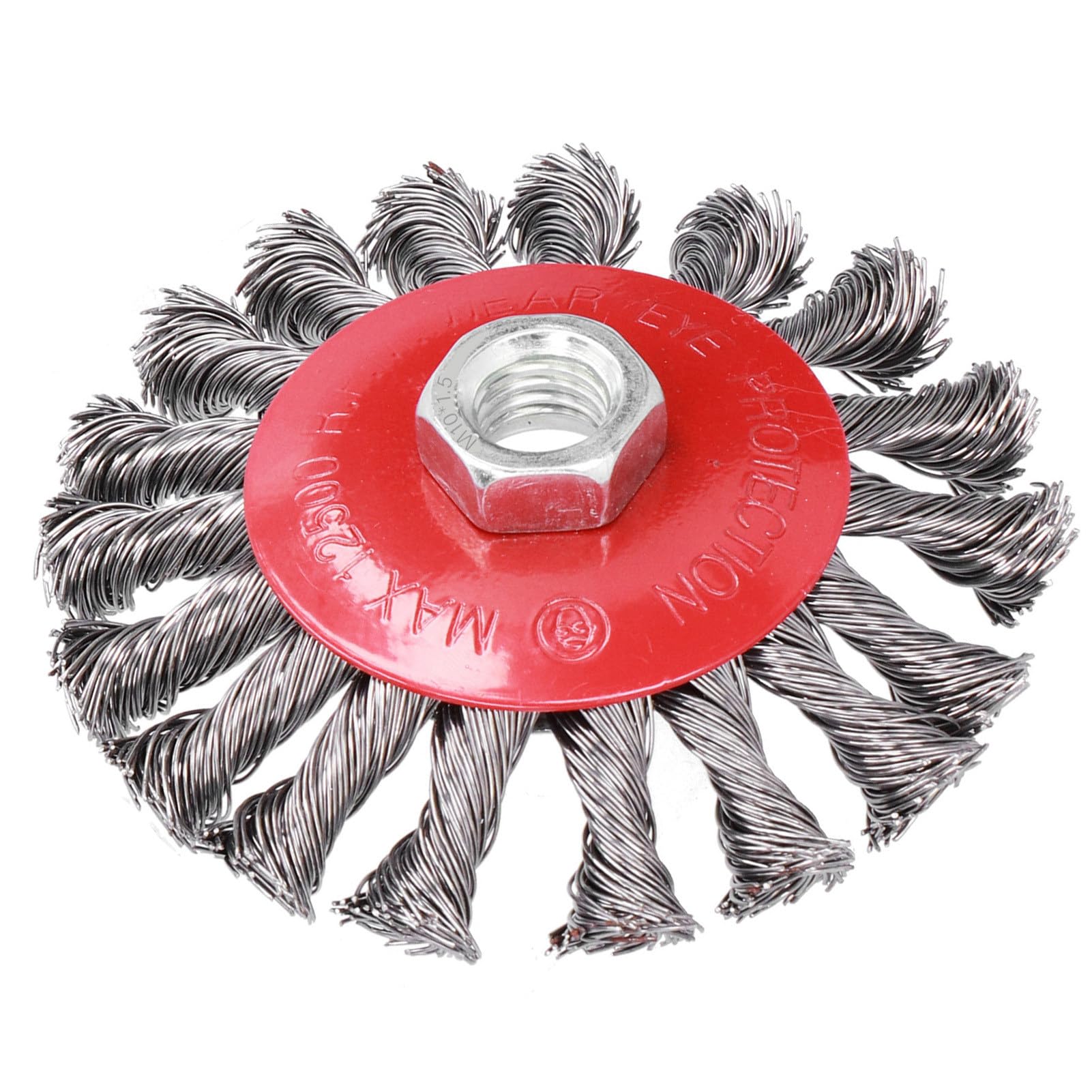 Wire B Wheel Knotted Grinder Cup Grinding Paint Removal Tool M10x1.5 Nut 4in B Designed a Se Handle with Nut Prevents Steel Wir Wire B Wire B WheelWire Wheel B CupKnotted Grinder