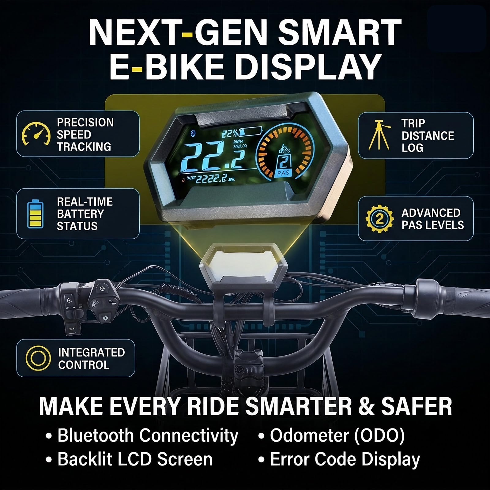 Triciclo Elettrico per Adulti 20 Pollici, Pieghevole, Telaio in Lega di Alluminio, Freni a Disco Doppi, Display LCD + Copertura Antipolvere in Tessuto 600D per Ciclismo All'Aperto Grey
