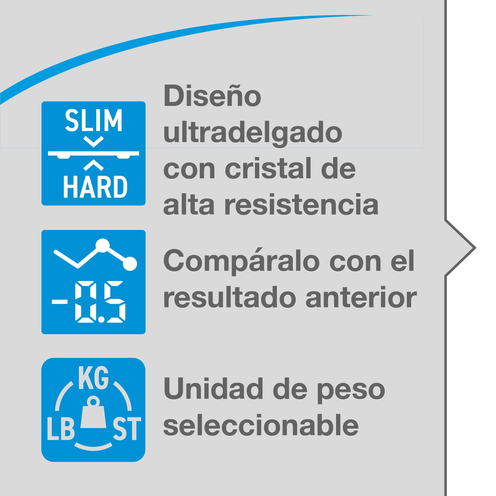 Citizen Bilancia Pesapersone Digitale in Vetro Temperato, Bilancia da Bagno Precisa 0,1 kg con Display LCD Grande, Tecnologia Step-On, Design Ultrasottile 22 mm, Bianco