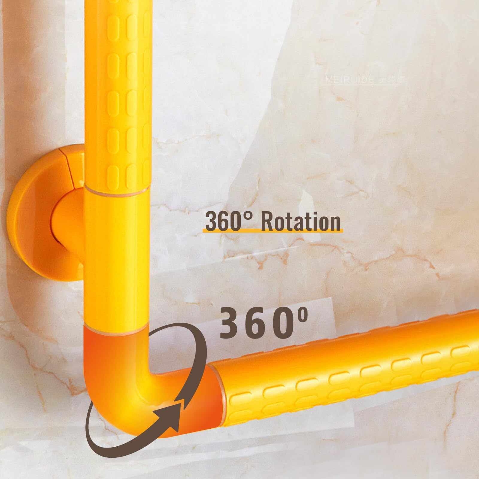 Asidero Ducha Acero Inoxidable 70 CM Manija de la Ducha Apoyo Asidero para Baño Asa Bañera Antideslizante portátil Barra de seguridad baño para inodoro, baño, bañera