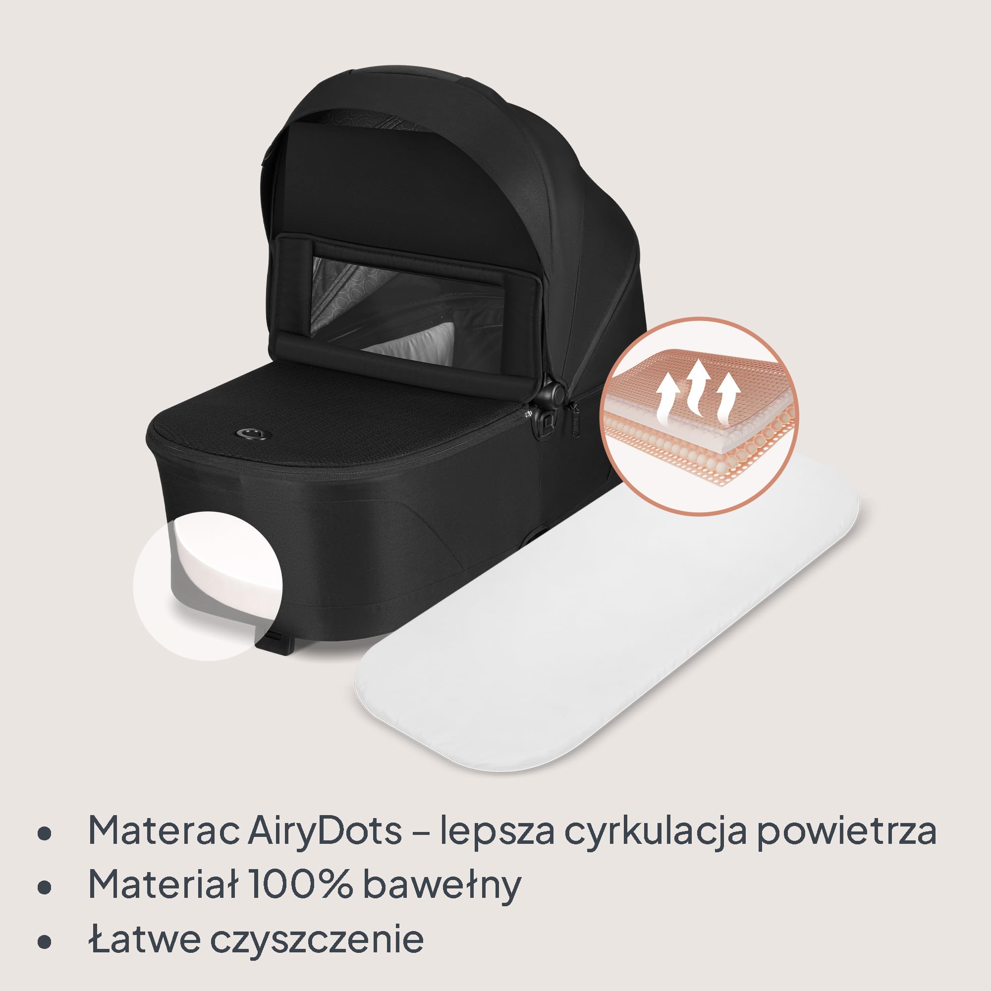 Lionelo Freya Wózek dziecięcy 2 w 1 (0-4 lata, 0-22 kg), wózek dziecięcy kombi ze składaną wanną i fotelem sportowym, funkcja leżenia, pełne zawieszenie, koła PU, daszek XXL UPF50+, adapter do
