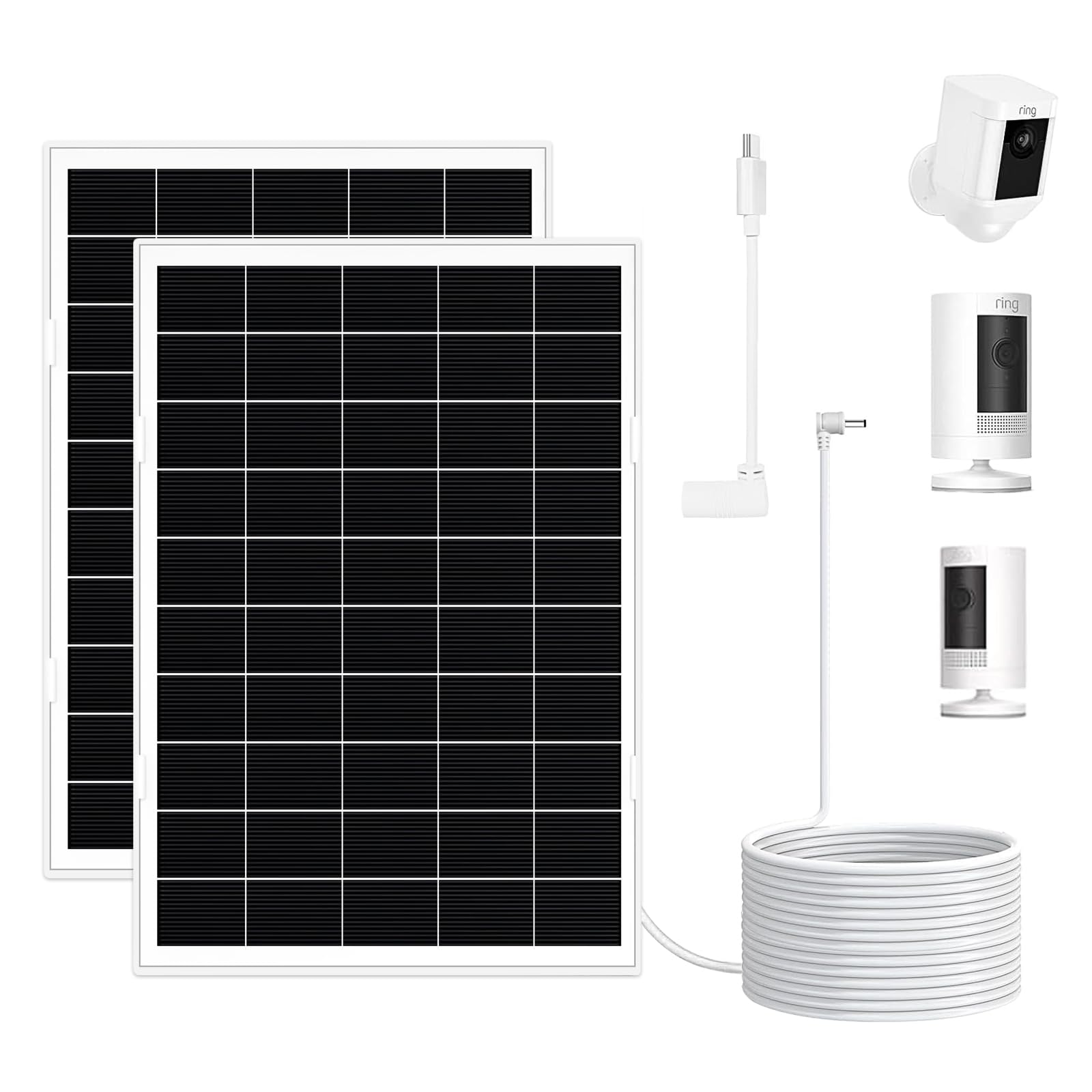 Amazon.com : 2 Pack 8W Solar Panel for Ring Camera Outdoor
